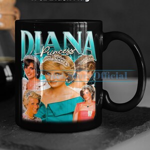 PRINCESS DIANA Coffee Mug, Princess Diana Tea Mug, Princess Diana Drinkware, Princess Diana Mug, Princess Diana Merch Gift