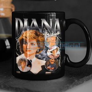 PRINCESS DIANA Coffee Mug, Princess Diana Tea Mug, Princess Diana Drinkware, Princess Diana Mug, Princess Diana Merch Gift
