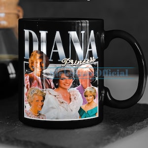 PRINCESS DIANA Coffee Mug, Princess Diana Tea Mug, Princess Diana Drinkware, Princess Diana Mug, Princess Diana Merch Gift