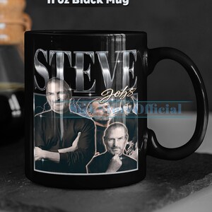 STEVE JOBS Coffee Mug, Steve Jobs Tea Mug, Steve Jobs Drinkware, Steve Jobs Mug, Steve Jobs Merch Gift, Sigma Male Steve Jobs Mug