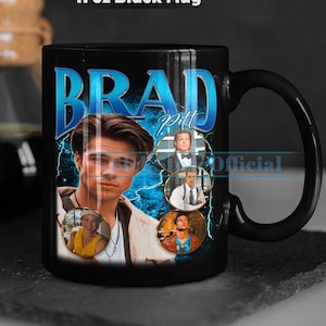 BRAD PITT Coffee Mug, Brad Pitt Tea Mug, Brad Pitt Drinkware, Brad Pitt Mug, Brad Pitt Merch Gift, Actor Brad Pitt Movie, Brad Pitt Glass