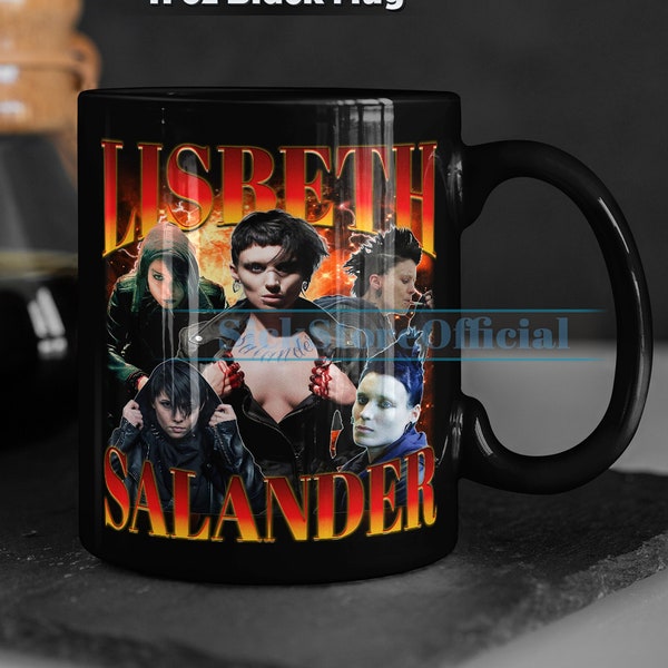 LISBETH SALANDER Coffee Mug, Lisbeth Salander Tea Mug, Lisbeth Salander Drinkware, Lisbeth Salander Mug, Lisbeth Salander Merch Gift