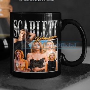 SCARLETT JOHANSSON Coffee Mug, Scarlett Johansson Tea Mug, Scarlett Johansson Drinkware, Scarlett Johansson Mug, Scarlett Johansson Merch