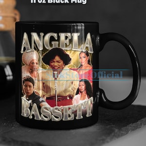 ANGELA BASSETT Coffee Mug, Angela Bassett Tea Mug, Angela Bassett Drinkware, Angela Bassett Mug, Angela Bassett Merch Gift Film Mug Print