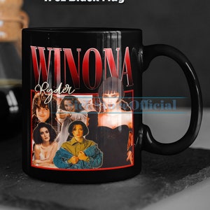 WINONA RYDER Coffee Mug, Winona Ryder Tea Mug, Winona Ryder Drinkware, Winona Ryder Mug, Winona Ryder Merch Gift, Actress Winona Ryder