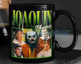 JOAQUIN PHOENIX Coffee Mug, Legend Actor Vintage Tea Mug, Joke Fan Gift, Joaquin Phoenix Drinkware, Actor Joaquin Phoenix Merch Gift Movie