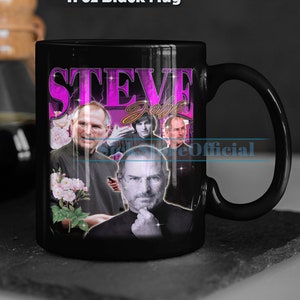 STEVE JOBS Coffee Mug, Steve Jobs Tea Mug, Steve Jobs Drinkware, Steve Jobs Mug, Steve Jobs Merch Gift, Sigma Male Steve Jobs Mug