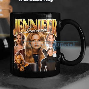 JENNIFER LAWRENCE Coffee Mug, Jennifer Lawrence Tea Mug, Jennifer Lawrence Drinkware, Jennifer Lawrence Mug, Jennifer Lawrence Merch Gift