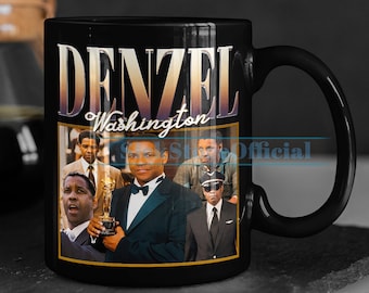DENZEL WASHINGTON Coffee Mug, Denzel Washington Tea Mug, Denzel Washington Drinkware, Denzel Washington Mug, Denzel Washington Merch Gift