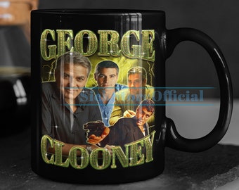 GEORGE CLOONEY Coffee Mug, George Clooney Tea Mug, George Clooney Drinkware, George Clooney Mug, George Clooney Merch Gift