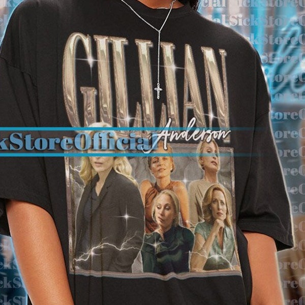 GILLIAN ANDERSON Vintage Shirt, Gillian Anderson Homage Tshirt, Gillian Anderson Fan Tees, Gillian Anderson Retro 90s Sweater Merch #SAF