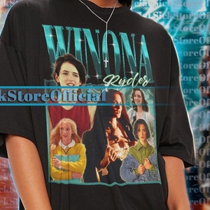 WINONA RYDER Shirt, Beautiful Actress Crush Winona Ryder Shirt Design Retro Style, Winona Ryder Tshirt, Fan Art T-Shirt Retro #SAF