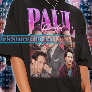 PAUL RUDD Amerikaans acteur vintage shirt, Paul Rudd Homage tshirt, Paul Rudd fan T-shirts, Paul Rudd retro jaren 90 trui, Paul Rudd Merch cadeau #ari