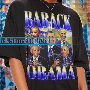 BARACK OBAMA Retro Shirt, Barack Obama Homage Tshirt, Barack Obama Fan Tees, Barack Obama Retro 90s Sweater, Barack Obama Merch Gift #SAF