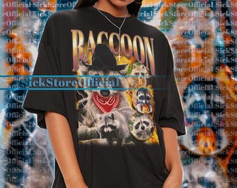 RACCOON Vintage Shirt, Raccoon Homage Tshirt, Raccoon Fan Tees, Raccoon Retro 90s Sweater, Raccoon Tanuki Shirt, Funny Raccoon Cute Shirt