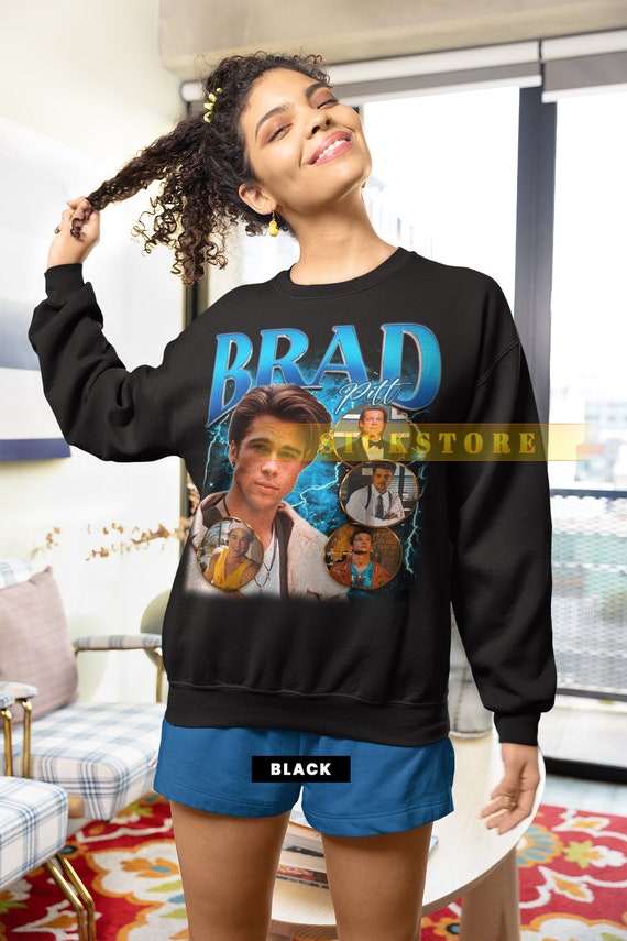 BRAD PITT 90s Vintage Homage Unisex Sweatshirt Retro 90s 