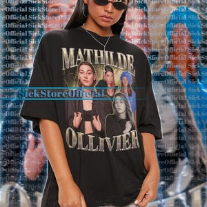 MATHILDE OLLIVIER vintage shirt, Mathilde Ollivier Homage T-shirt, Mathilde Ollivier fan T-shirts, Mathilde Ollivier retro jaren 90 trui merchandise cadeau