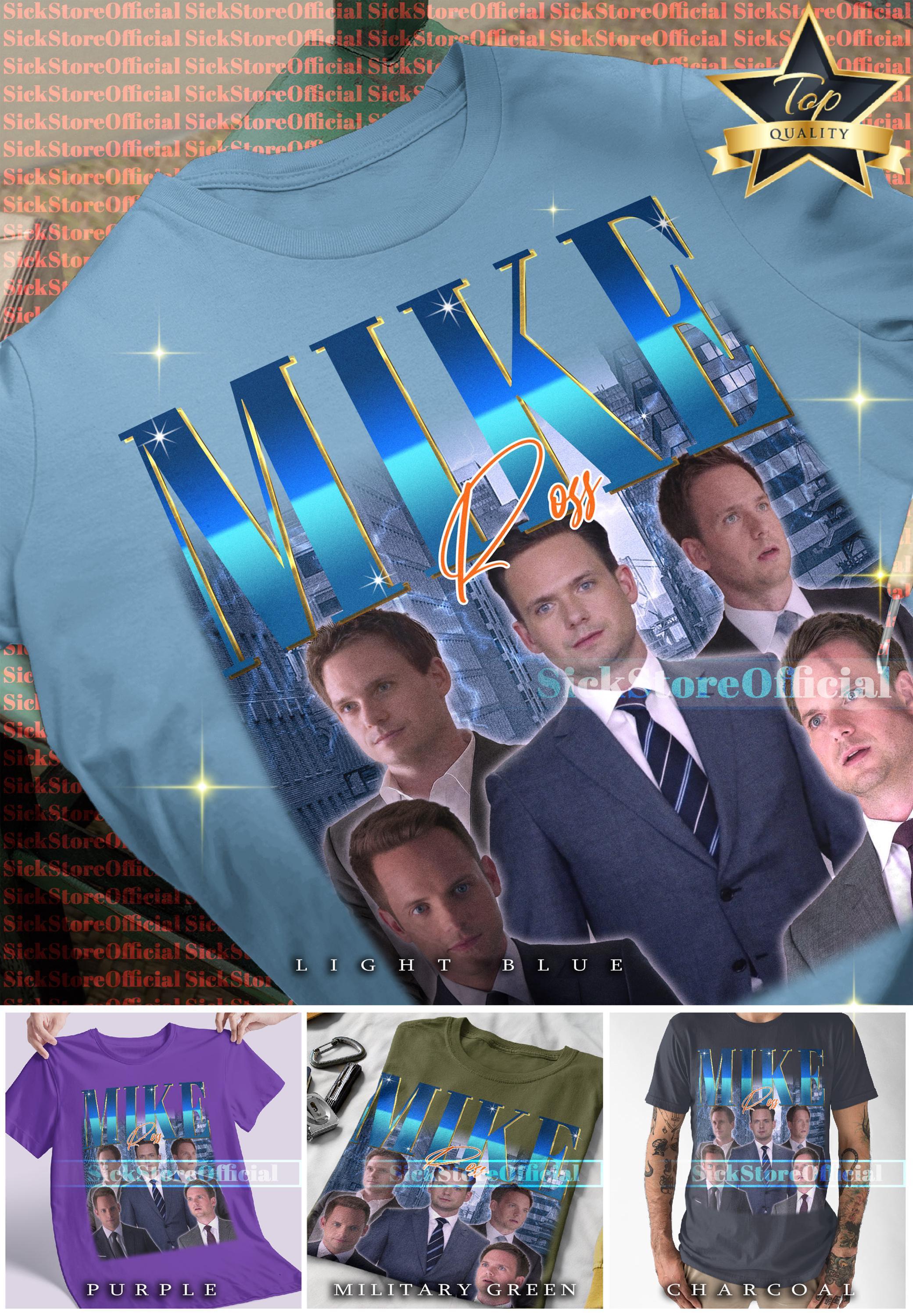 トップス 90's Original Blue michael ross MIKE ROSS Vintage Shirt, Mike Ross Homage Tshirt, Mike Ross Fan