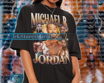 MICHAEL B JORDAN  Vintage Shirt, Michael B Jordan  Homage Tshirt, Michael B Jordan  Fan Tees, Michael B Jordan  Retro 90s Sweater Merch