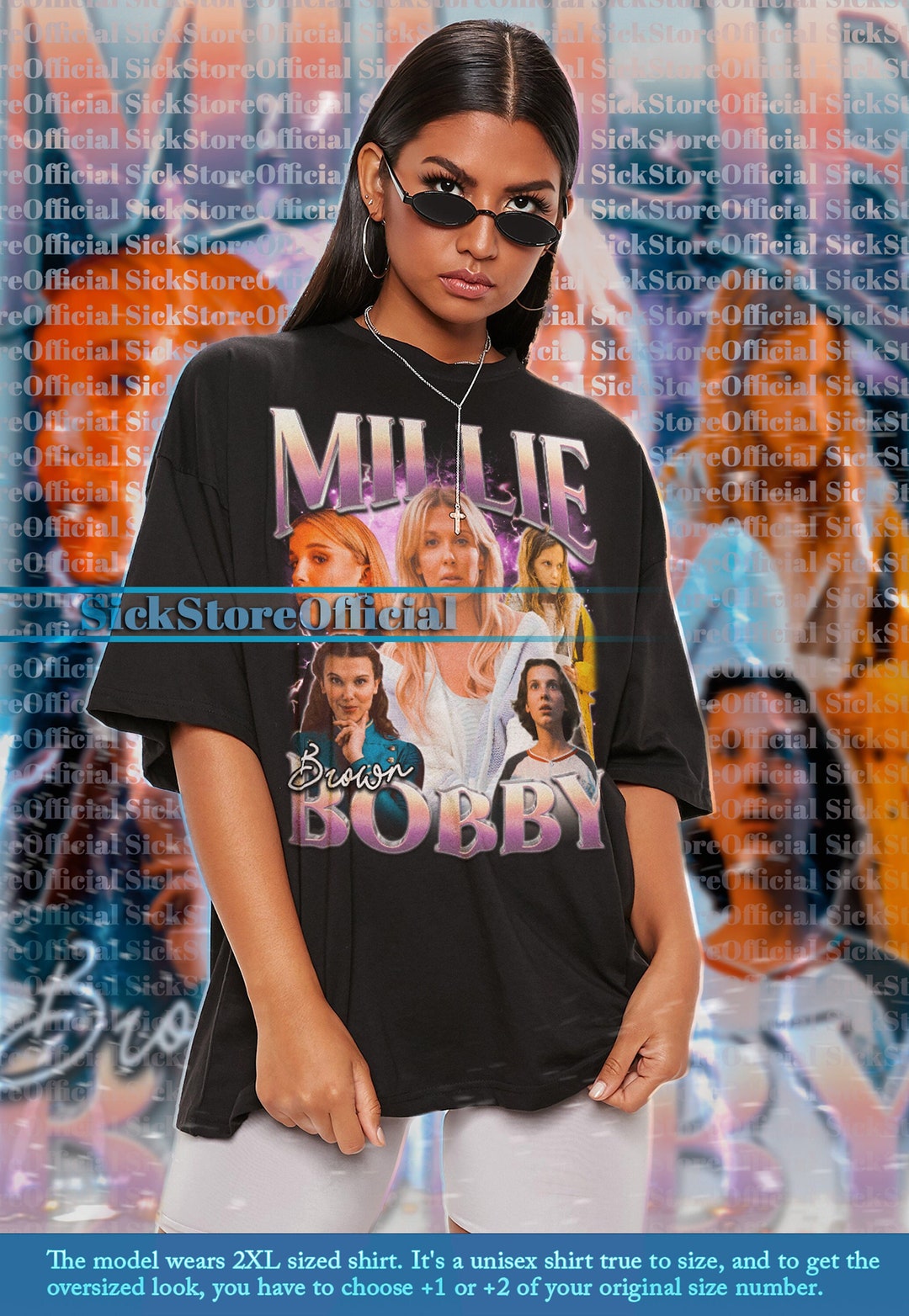 MILLIE BOBBY BROWN Vintage Shirt, Millie Bobby Brown Homage Tshirt