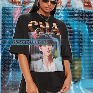 CHA EUN-WOO Vintage Shirt, Cha Eun-Woo Homage Tshirt, Cha Eun-Woo Fan Tees, Cha Eun-Woo Retro 90s Sweater, Cha Eun-Woo Throwback #Saf
