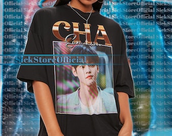 CHA EUN-WOO Vintage Shirt, Cha Eun-woo Homage Tshirt, Cha Eun-woo