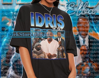 IDRIS ELBA Vintage Shirt, Idris Elba Homage Tshirt, Idris Elba Fan Tees, Idris Elba Retro 90s Sweater, Actor Idris Elba Film Merch Gift