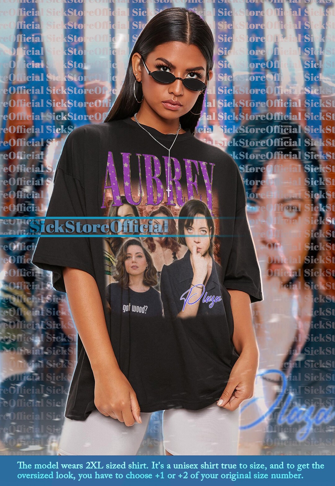 AUBREY PLAZA Vintage Shirt, Aubrey Plaza Homage Tshirt, Aubrey Plaza