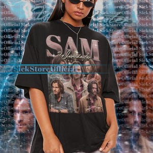SAM WINCHESTER Shirt, Supernatural Dean Winchester Tshirt, Dean Winchester Supernatural Shirt, Jensen Ackles Actor Retro Shirt #saf