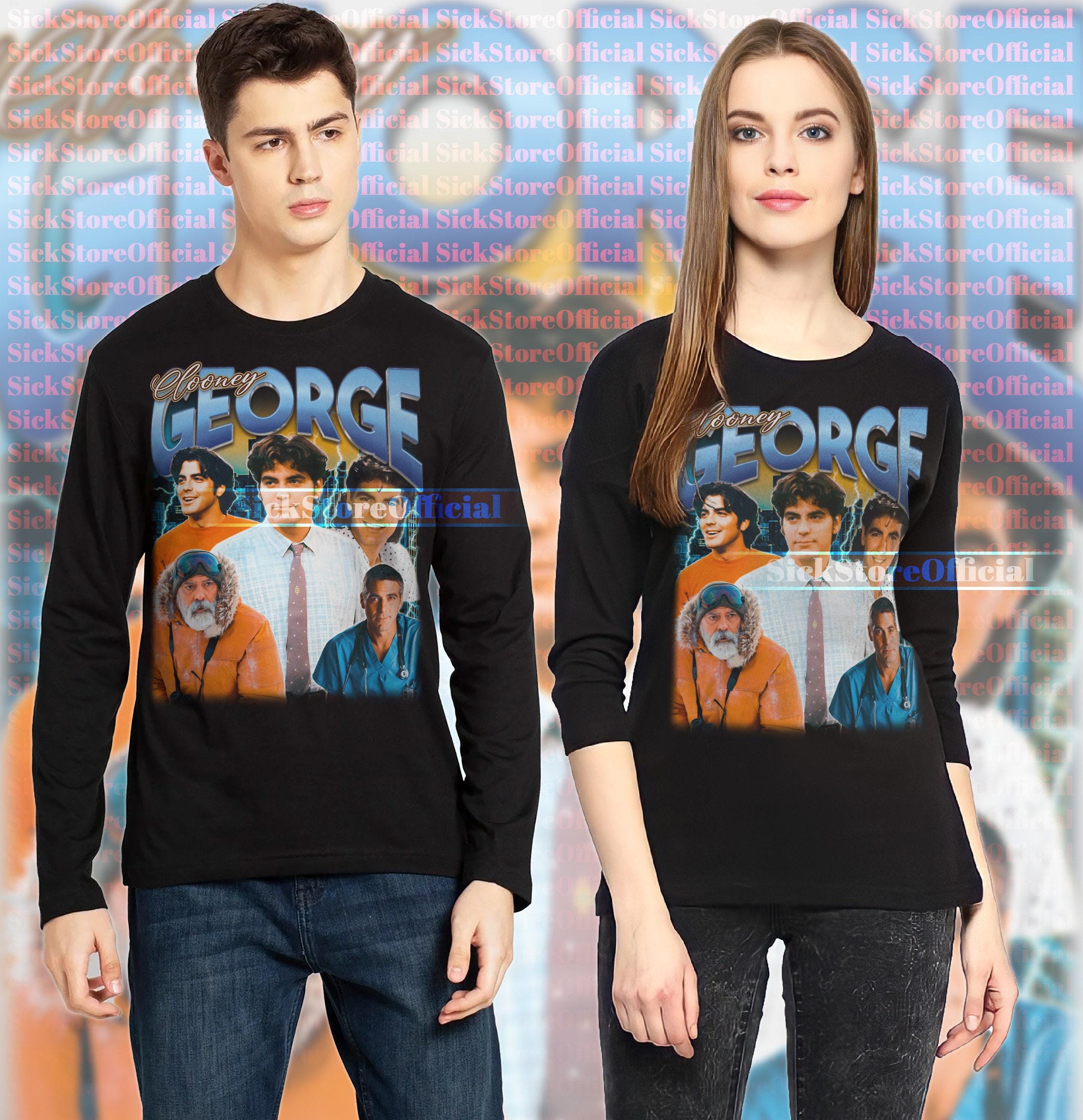 GEORGE CLOONEY Vintage Shirt, Clooney Merch Gift, George Clooney Homage ...