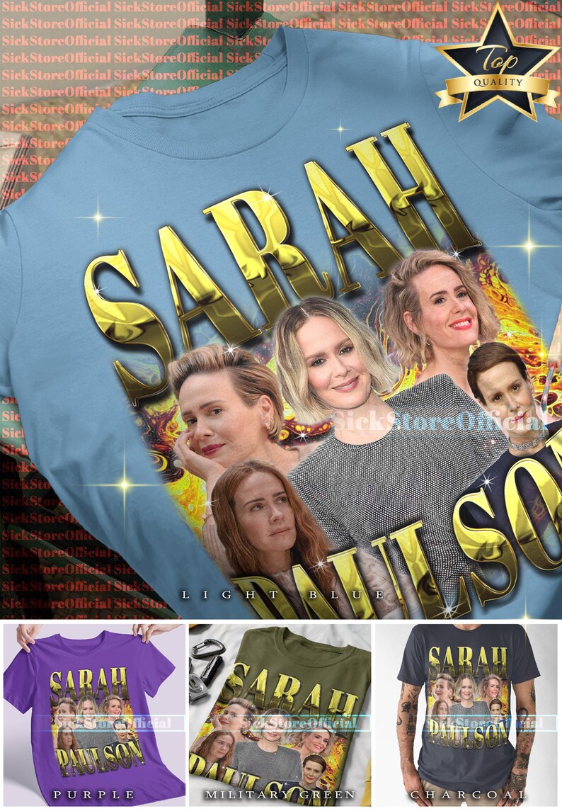 SARAH PAULSON Shirt, Sarah Paulson Retro Tshirt, Sarah Paulson Tees ...
