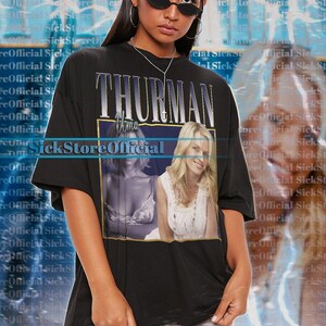 Camiseta UMA THURMAN | Camiseta Homenagem a Uma Thurman | Camiseta Atriz Uma Thurman | Loira Uma Thurman | Uma Thurman Jovem #tpc