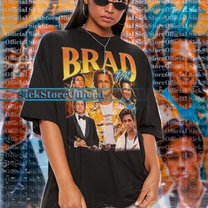 BRAD PITT Vintage Shirt, Brad Pitt Homage Tshirt, Brad Pitt Fan Tees, Brad Pitt Retro 90s Sweater, Brad Pitt Merch Gift, Brad Pitt Film Tees