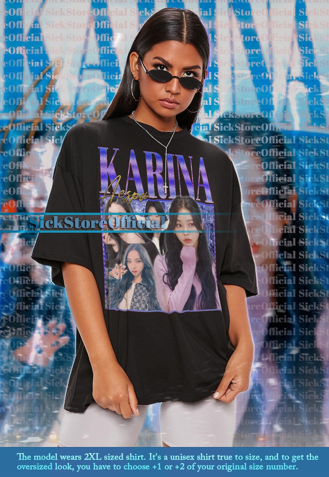 KARINA AESPA Vintage Shirt, Karina Aespa Homage Tshirt, Karina