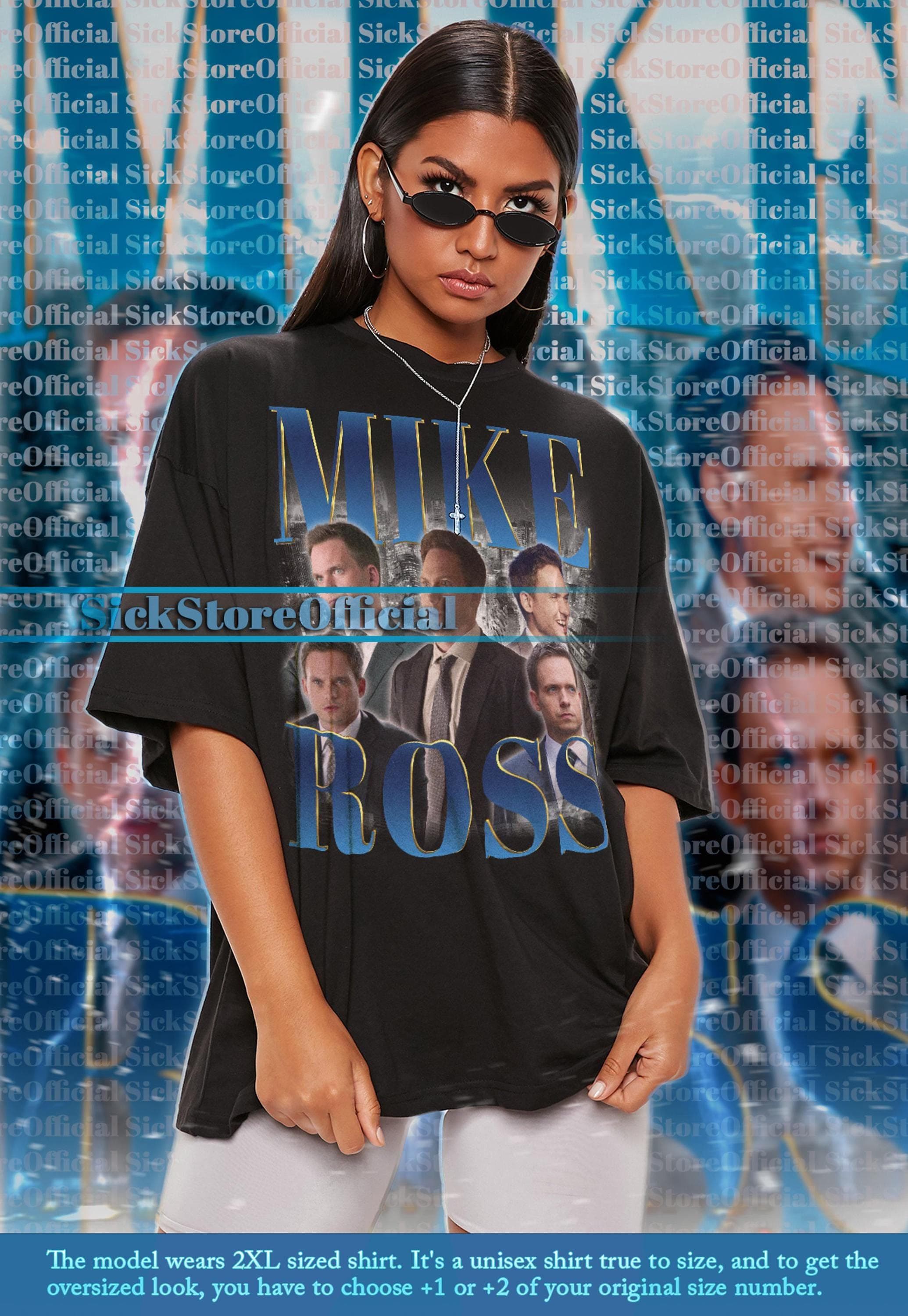 トップス 90's Original Blue michael ross MIKE ROSS Vintage Shirt, Mike Ross Homage Tshirt, Mike Ross Fan
