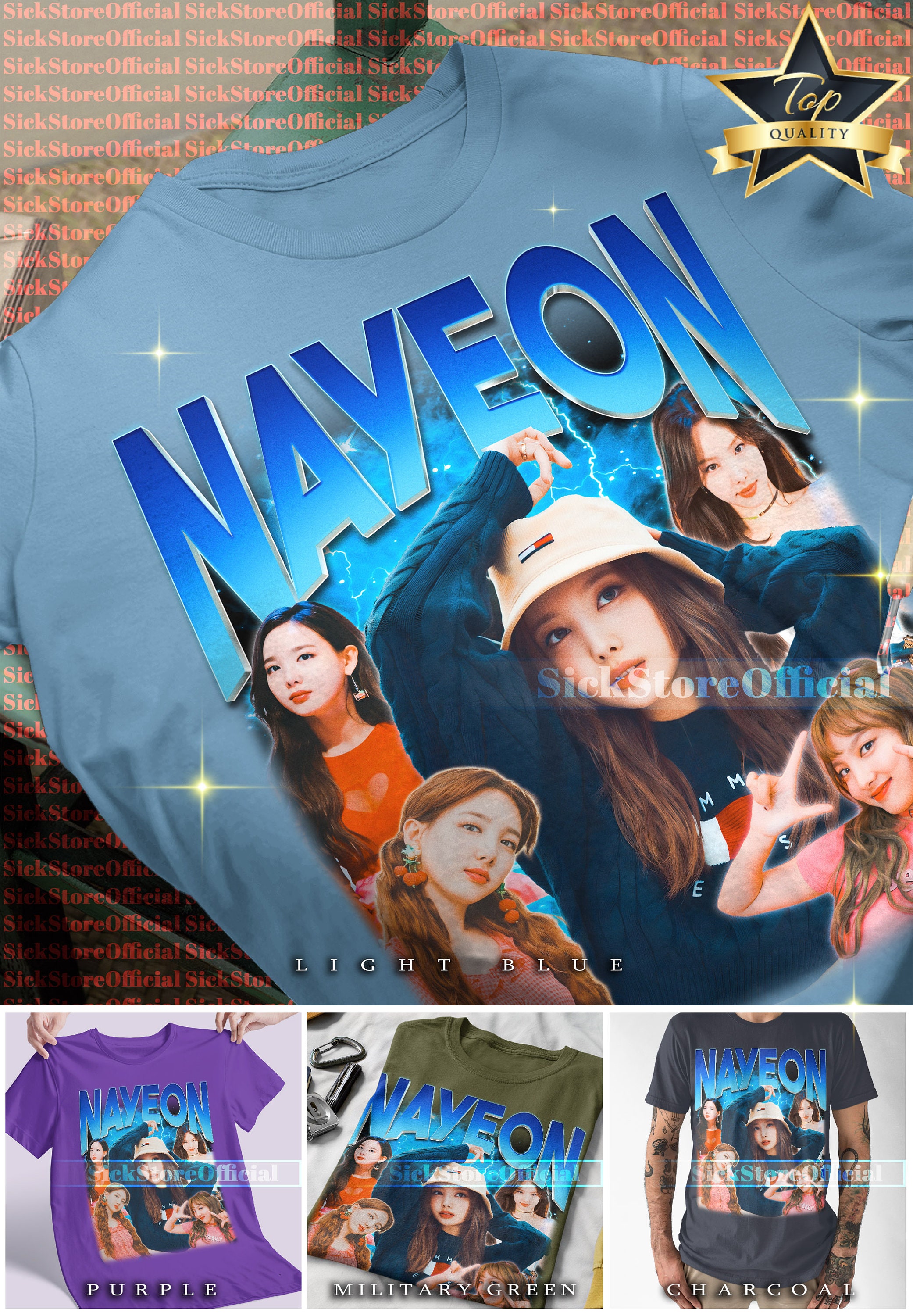 NAYEON TWICE グループガールバンドシャツ、Nayeon Twice ヴィンテージ