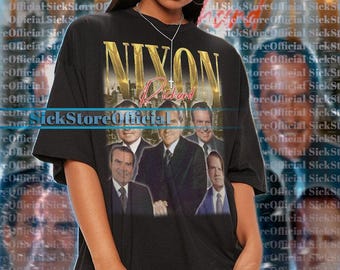 RICHARD NIXON Vintage Tshirt, Richard Nixon Homage Shirt, Richard Nixon Fan Tees, Richard Nixon Retro 90s Sweater, Richard Nixon Gift #TPC