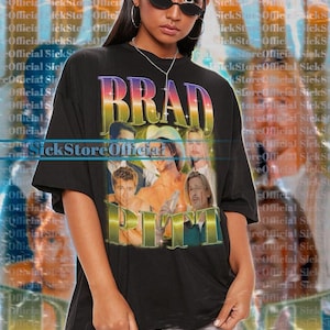 BRAD PITT Vintage Shirt, Brad Pitt Homage Tshirt, Brad Pitt Fan Tees, Brad Pitt Retro 90s Sweater, Brad Pitt Merch Gift, Brad Pitt Film #ari