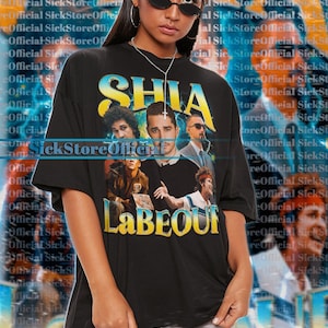 SHIA LABEOUF Vintage Shirt, Shia LaBeouf Homage Tshirt, Shia LaBeouf Fan Tees, Shia LaBeouf Retro 90s Sweater, Actor Shia LaBeouf Merch Gift