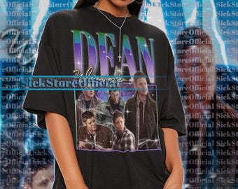 DEAN WINCHESTER Shirt, Supernatural Dean Winchester Tshirt, Dean Winchester Supernatural Shirt, Jensen Ackles Actor Retro Shirt Gift #saf