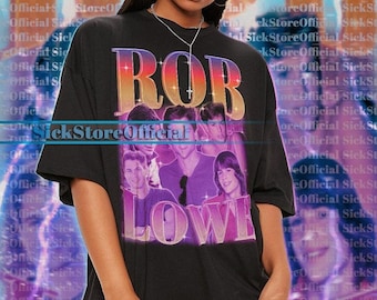 Camisa vintage de Rob Lowe, camiseta homenaje a Rob Lowe, camisetas de fan de Rob Lowe, suéter retro de los 90 de Rob Lowe, merchandising de Rob Lowe, ropa de regalo #ari