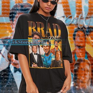 BRAD PITT Vintage Shirt, Brad Pitt Homage Tshirt, Brad Pitt Fan Tees, Brad Pitt Retro 90s Sweater, Brad Pitt Merch Gift, Brad Pitt Film Tees