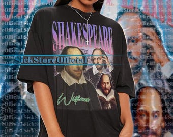 WILLIAM SHAKESPEARE Vintage Shirt, Shakespeare Homage Tshirt, William Shakespeare Fan Tee, Shakespeare Retro Sweater, Shakespeare Gift #tpc