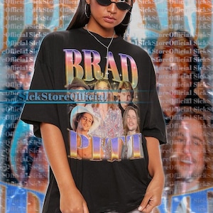 BRAD PITT Vintage Shirt, Brad Pitt Homage Tshirt, Brad Pitt Fan Tees, Brad Pitt Retro 90s Sweater, Brad Pitt Merch Gift, Brad Pitt Film #ari