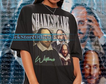 WILLIAM SHAKESPEARE Vintage Shirt, Shakespeare Homage Tshirt, William Shakespeare Fan Tee, Shakespeare Retro Sweater, Shakespeare Merch #tpc