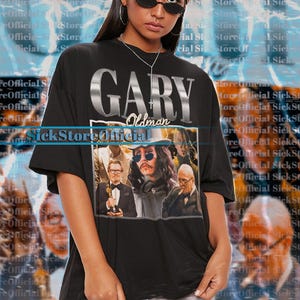 Camiseta vintage de Gary Oldman, camiseta homenaje a Gary Oldman, camisetas de fan de Gary Oldman, suéter retro de los 90 de Gary Oldman, regalo de merchandising de Gary Oldman