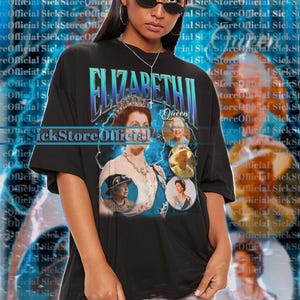 QUEEN ELIZABETH Vintage Shirt, Queen Elizabeth Homage Tshirt, Queen Elizabeth Fan Tees, Queen Elizabeth Merch, Queen Elizabeth Retro 90s