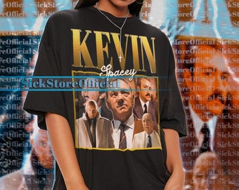 KEVIN SPACEY ヴィンテージ シャツ、Kevin Spacey オマージュ T シャツ、Kevin Spacey ファン T シャツ、Kevin Spacey レトロ 90 年代セーター、Kevin Spacey グッズ ギフト