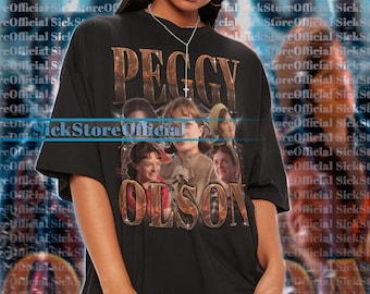 Camisa de PEGGY OLSON, camiseta de Peggy Olson, camisetas de Peggy Olson, suéter retro de los 90 de Peggy Olson, regalo de merchandising de Peggy Olson #tpc