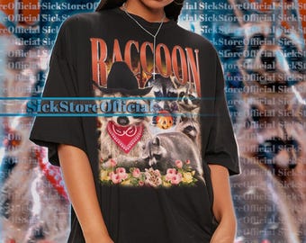 RACCOON Vintage Shirt, Raccoon Homage Tshirt, Raccoon Fan Tees, Raccoon Retro 90s Sweater, Raccoon Tanuki Shirt, Funny Raccoon Cute Shirt